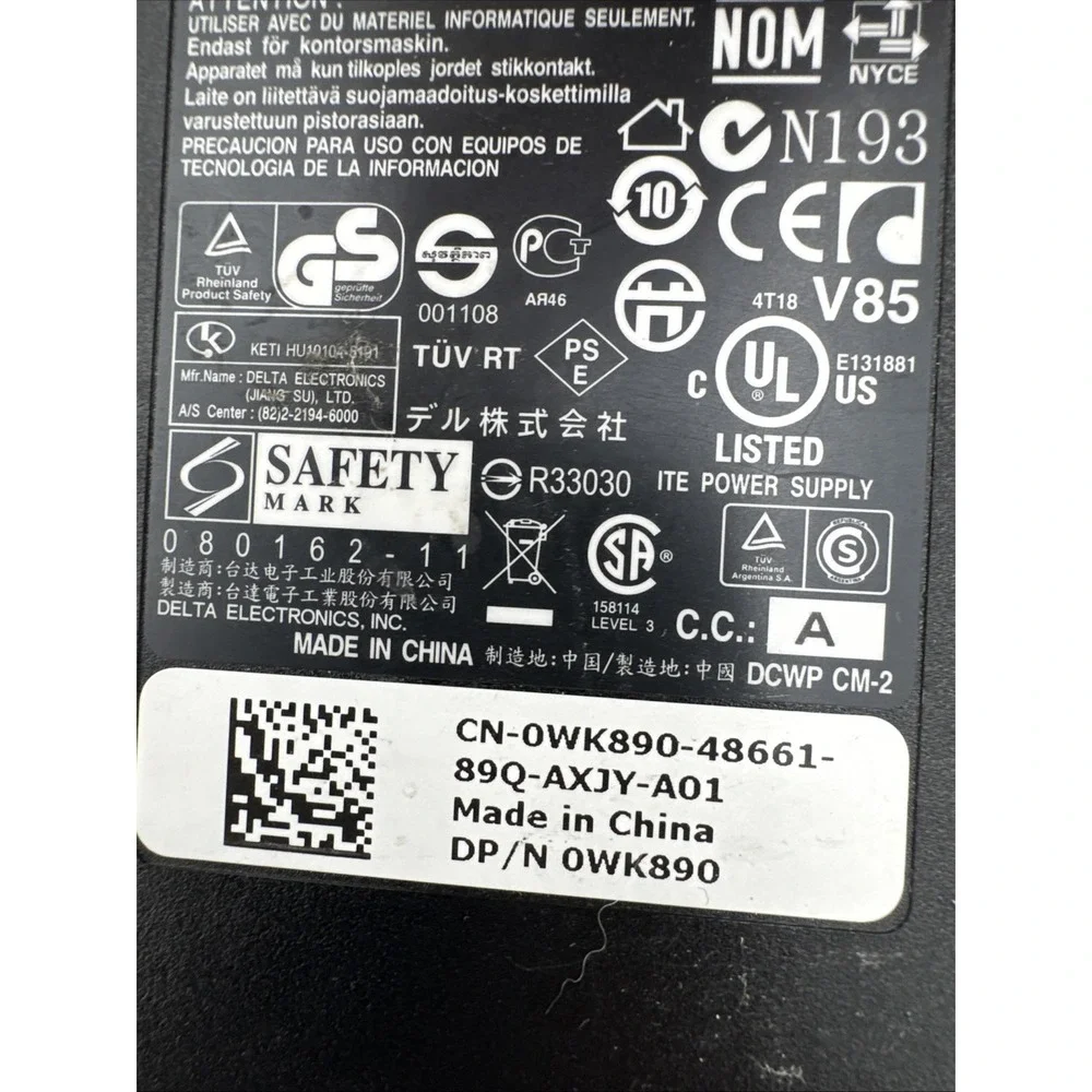DELL DA130PE1-00 19.5V 6.7A Genuine‎ Original AC Power Adapter Charger